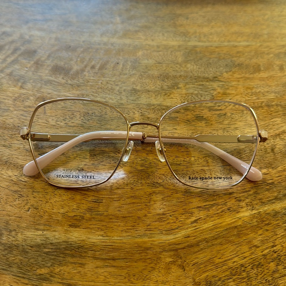 Kate Spade Zeena/g eyeglasses frame rose gold